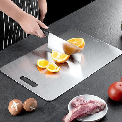 Premium  Stainless steel 304 Cutting Board 37 × 30 × 2 cm – Heavy-Duty Chopping, Dough & Food Preparation Board