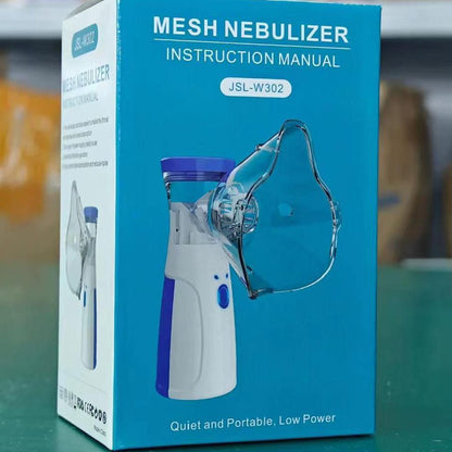 Portable Mesh Nebulizer Machine for Adults & Kids – Compact Handheld Nebulizer for Home & Travel, Quiet Mist Inhaler