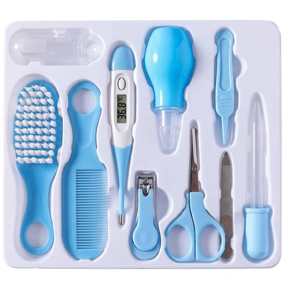 Essential Newborn Baby Care Kit (10 Pcs) - Safe & Gentle Manicure, Pedicure, and Healthcare Set for Infants and Toddlers