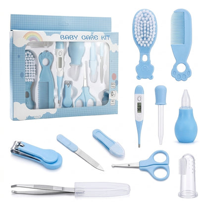 Essential Newborn Baby Care Kit (10 Pcs) - Safe & Gentle Manicure, Pedicure, and Healthcare Set for Infants and Toddlers