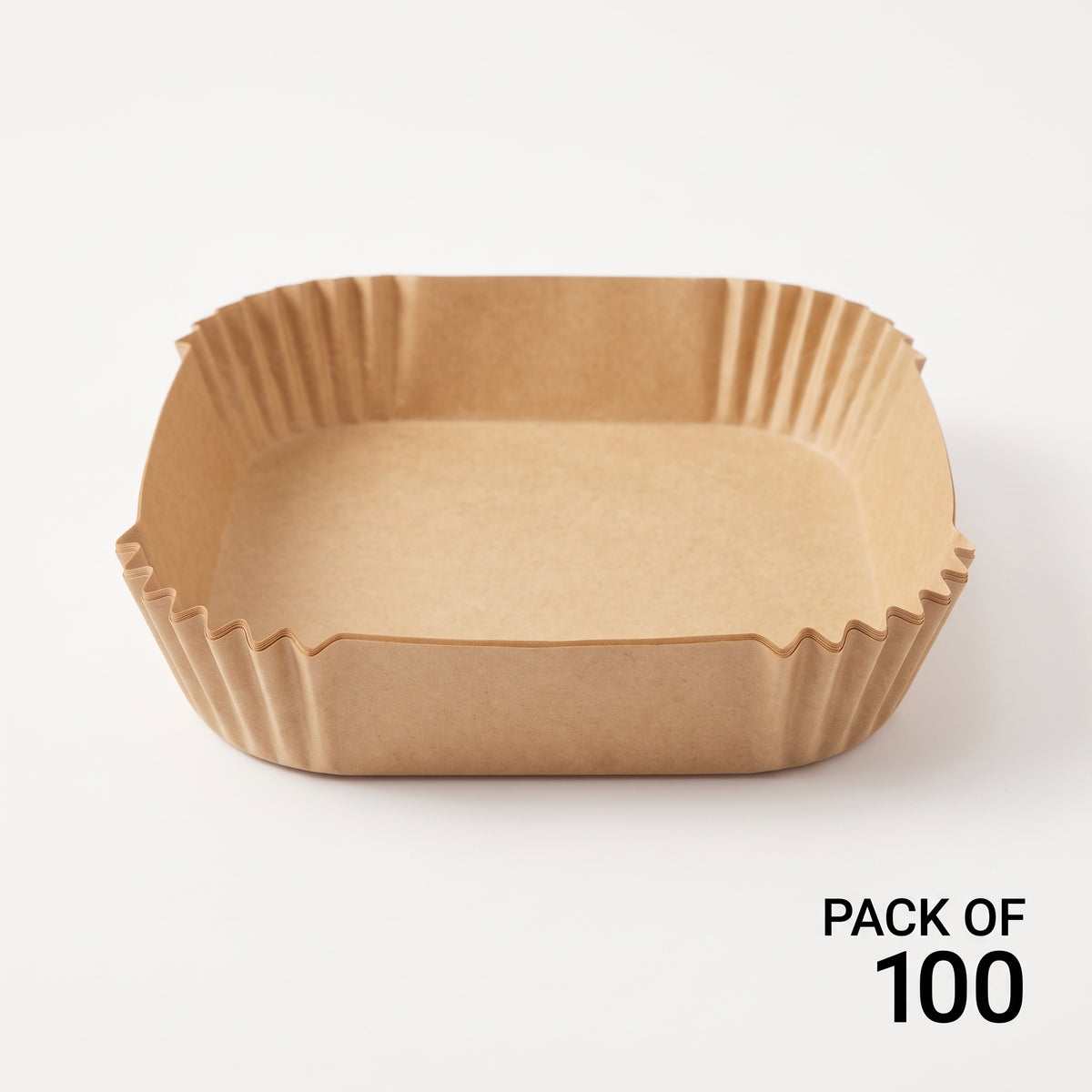 XL Square Air Fryer Disposable Paper Liners 9-Inch (Pack of 100) – Oil-Proof, Waterproof Non-Stick Parchment Paper Baking Trays for 6–10 Qt Air Fryer, Roasting, Oven & Microwave