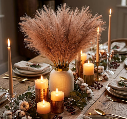 3-Piece Premium Faux Pampas Grass Bundle