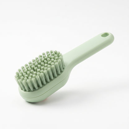 Multifunctional Liquid Adding Cleaning Brush – 2-in-1 Soap Dispensing Shoe Brush with Large Capacity Storage & Soft Fur Bristles for Clothes, Shoes & Deep Cleaning